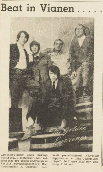 Newspaper article Beat in Vianen De Vijfheerenlanden Newspaper August 31 1967